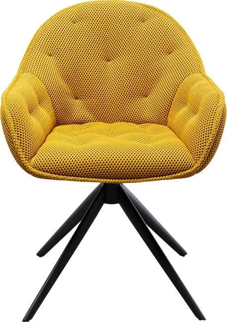 Drehstuhl Carlito Mesh Gelb