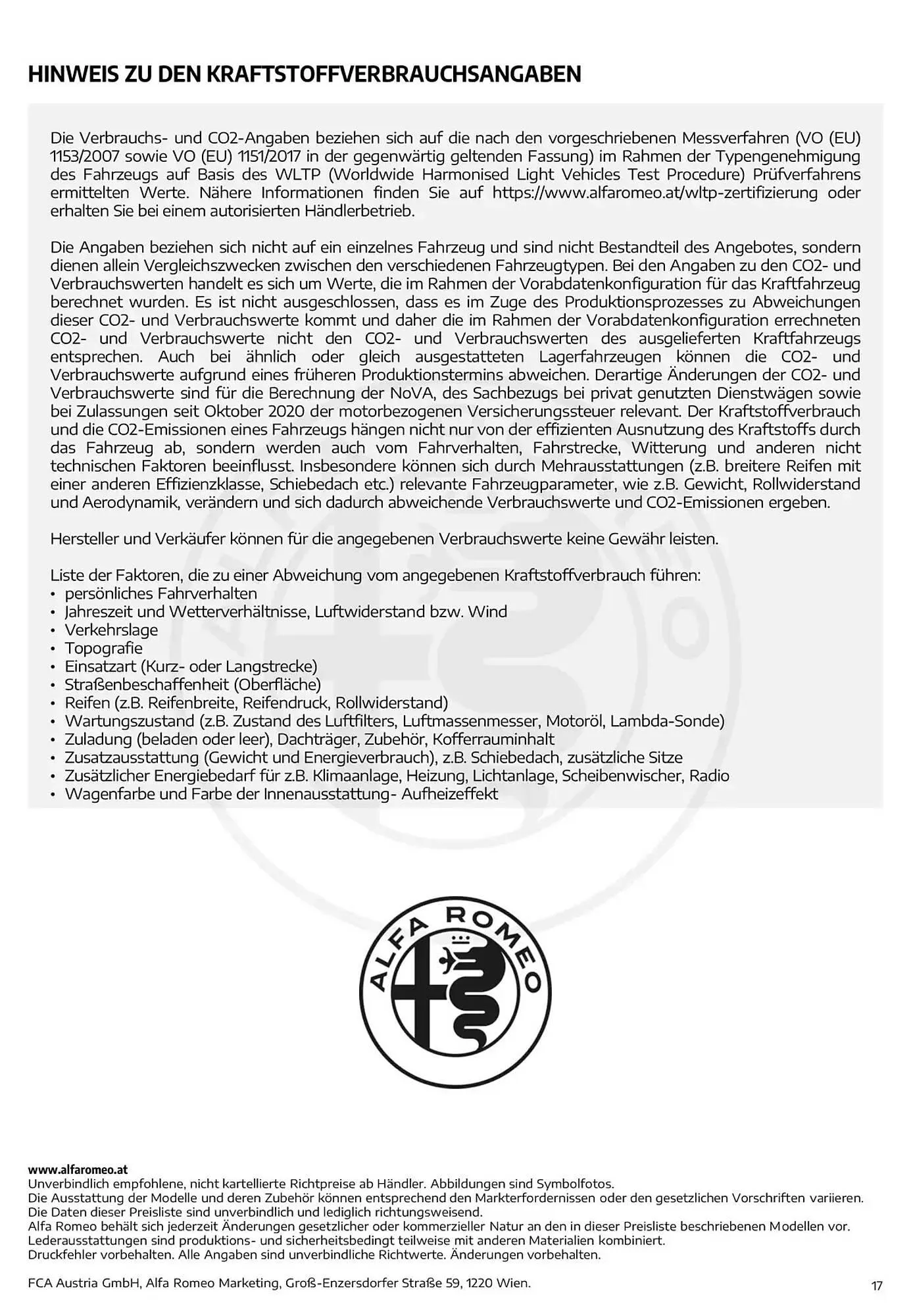 Alfa Romeo Flugblatt von 20. Februar bis 20. Februar 2026 - Flugblätt seite  17