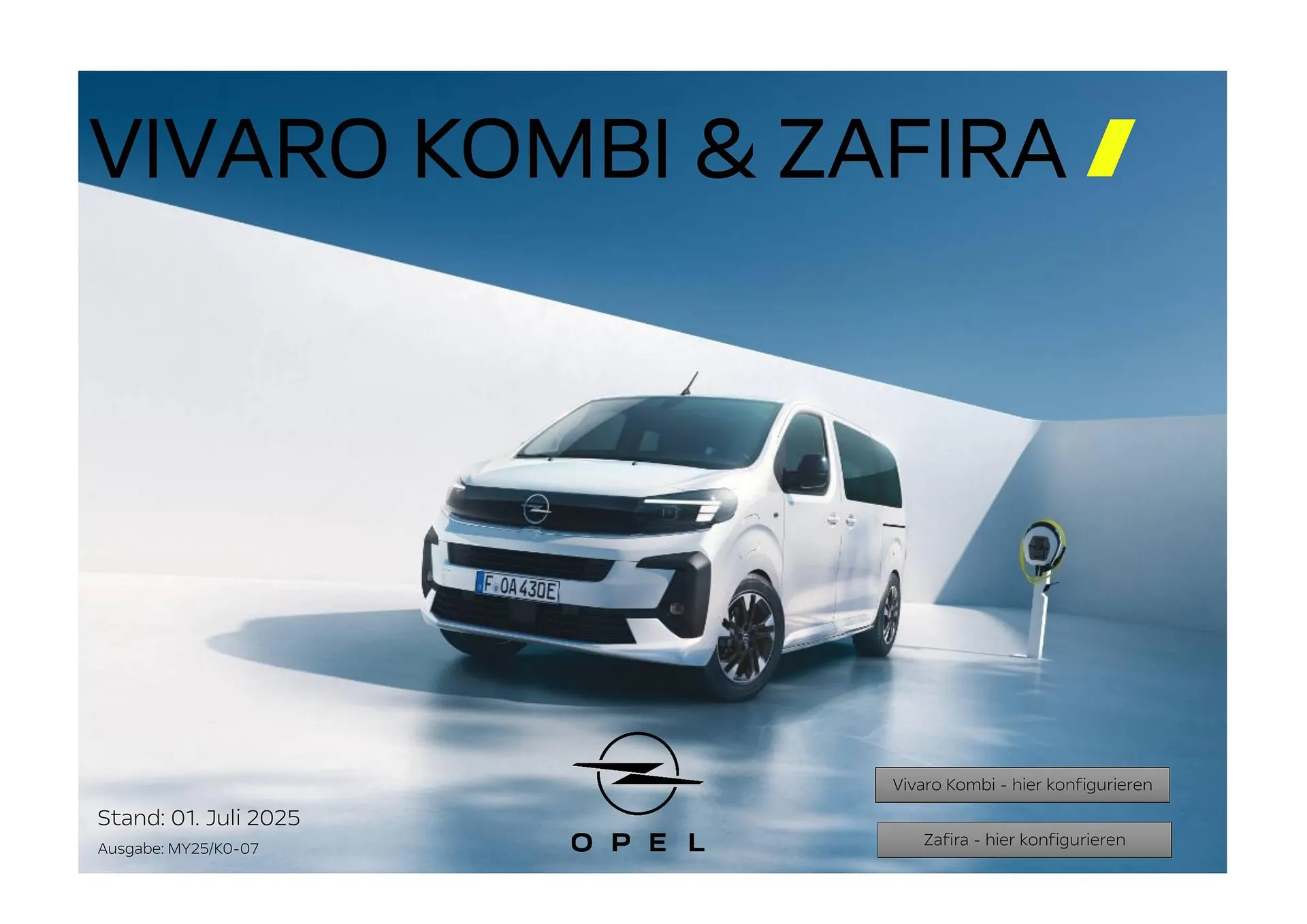 Opel Flugblatt von 18. August bis 18. November 2025 - Flugblätt seite  1