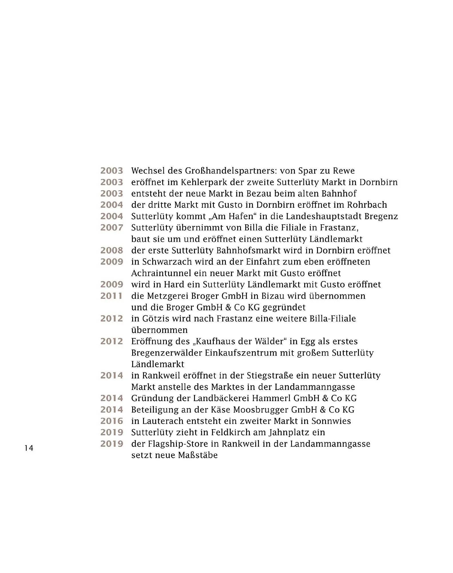 Sutterlüty Flugblatt von 21. Juli bis 31. Dezember 2025 - Flugblätt seite  14