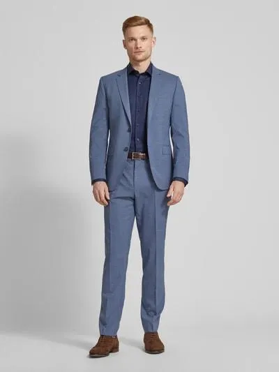 Anzug mit Strukturmuster in marine