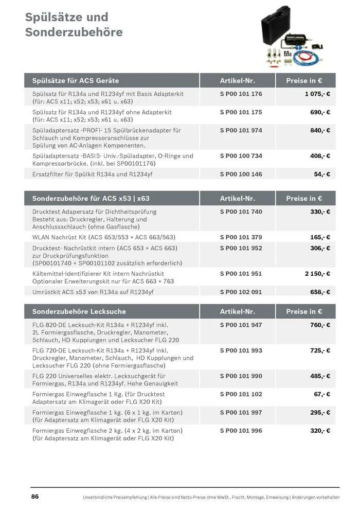 Werkstattausrüstung von Bosch von 21. Mai bis 31. Dezember 2024 - Flugblätt seite  86