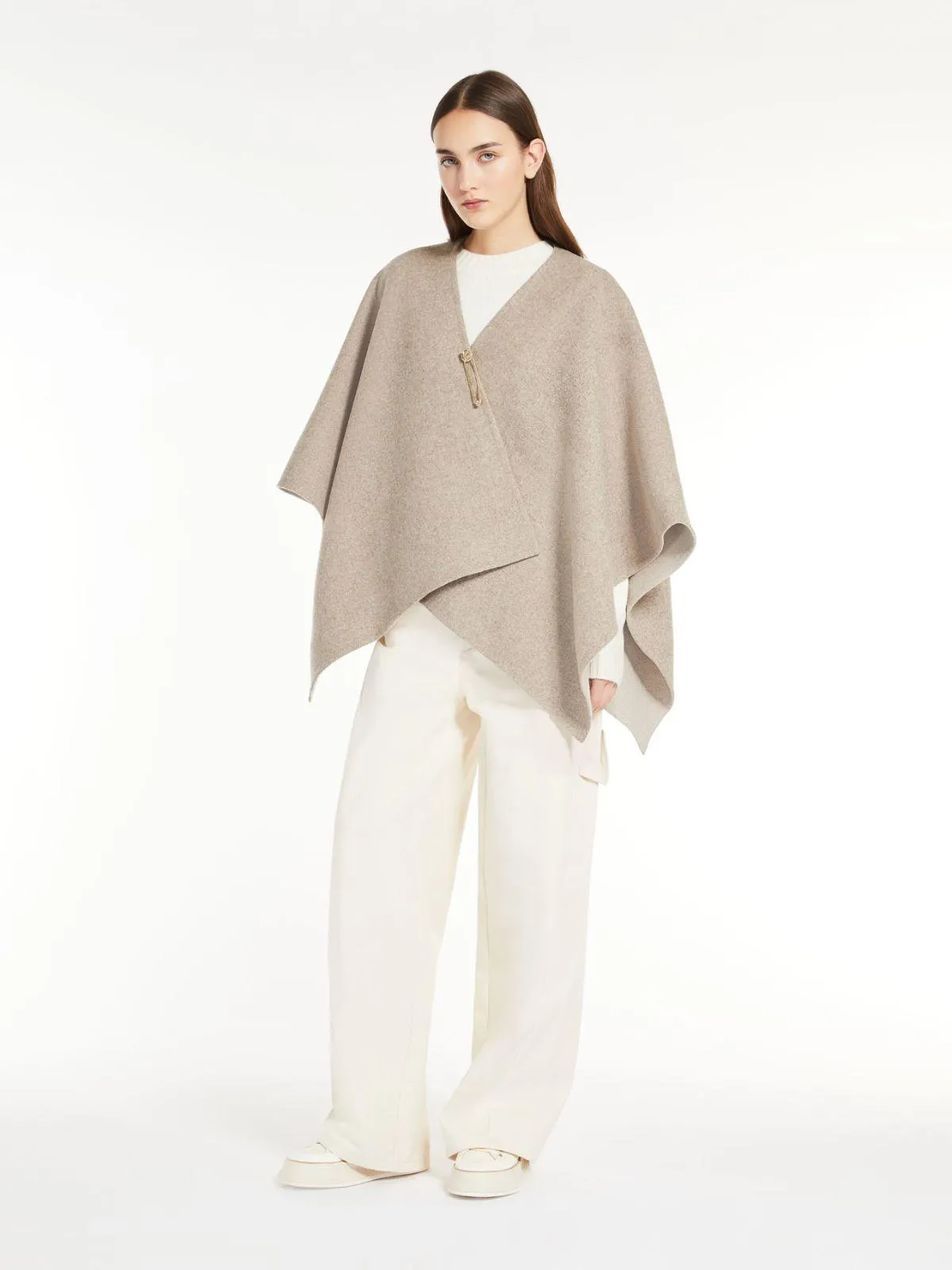 Wende-Cape aus Alpaka