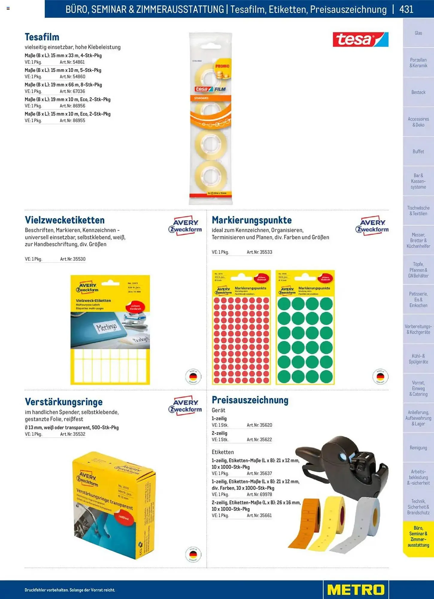 Metro Flugblatt von 2. Dezember bis 31. Dezember 2025 - Flugblätt seite  431
