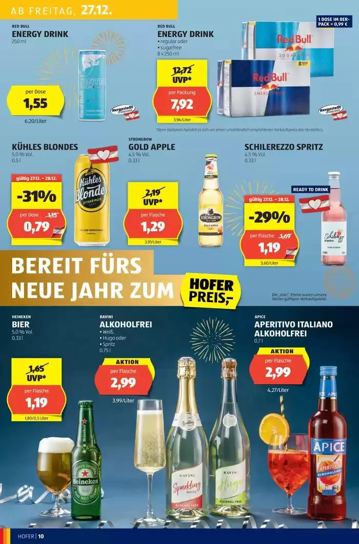 Blättern Sie online im HOFER Flugblatt von 24. Dezember bis 7. Jänner 2025 - Flugblätt seite  12
