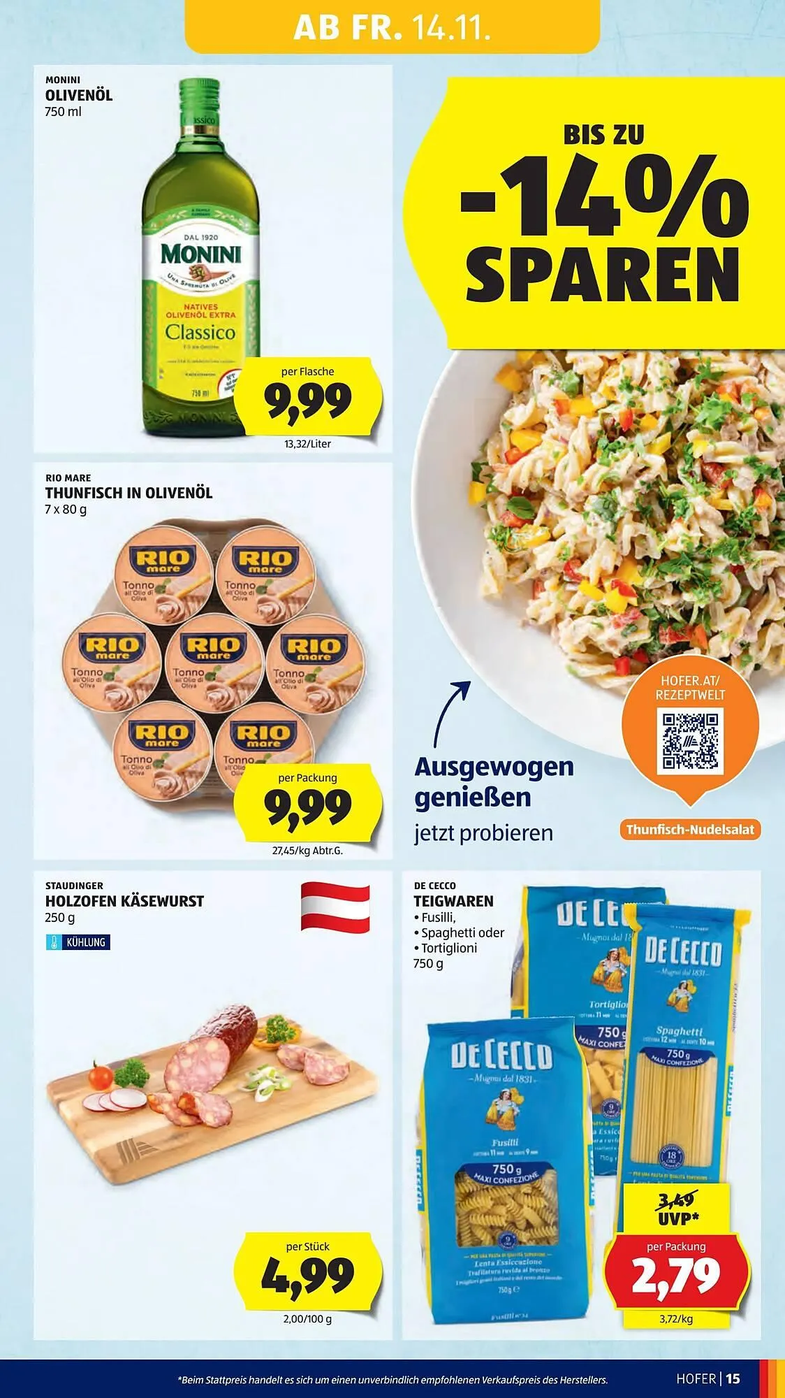 Hofer Flugblatt von 14. November bis 20. November 2025 - Flugblätt seite  17