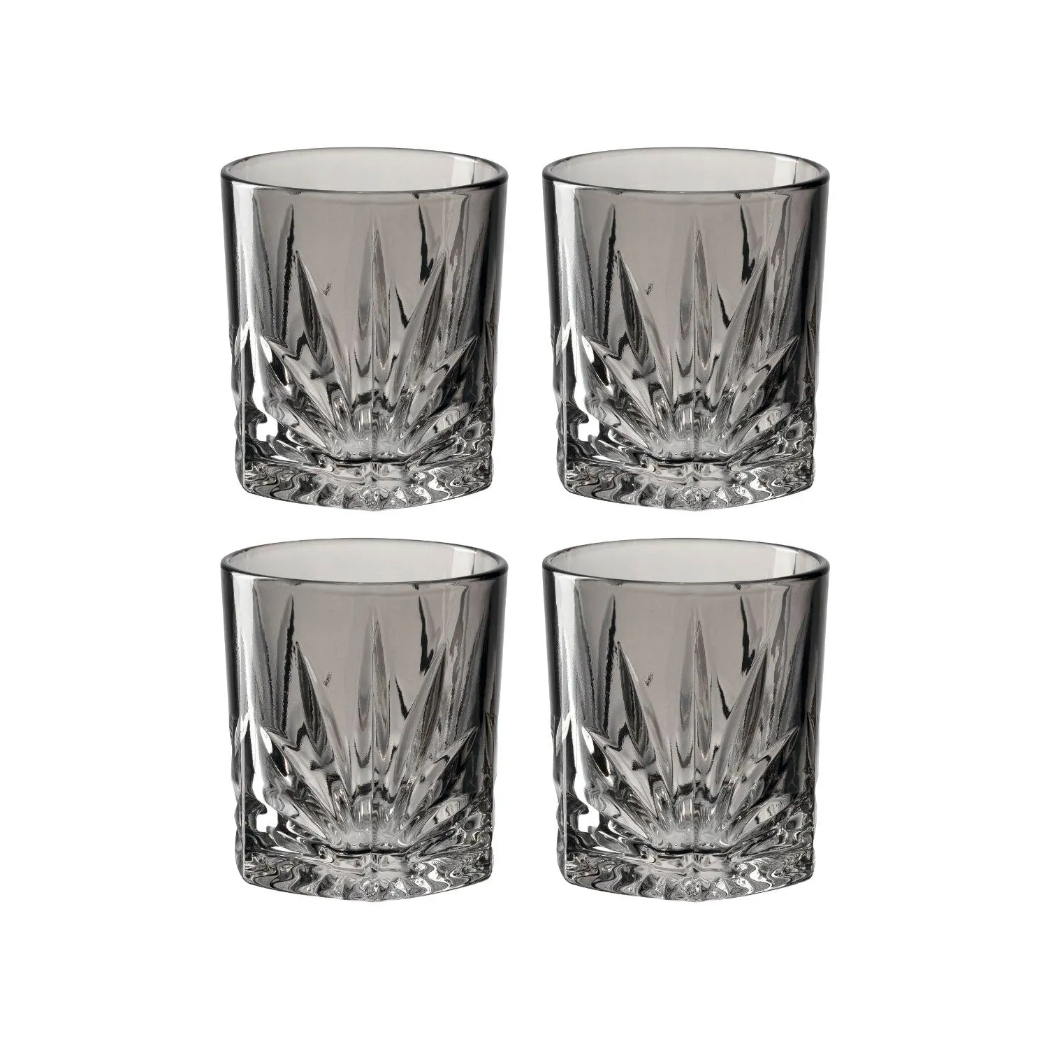 Trinkglas CAPRI 220 ml grau 4er-Set