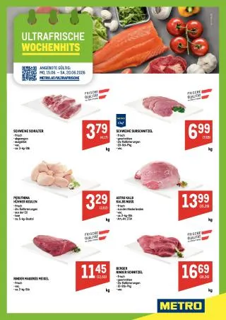 METRO Flugblatt Food von 15. Juni bis 20. Juni 2026 - Flugblätt seite  1