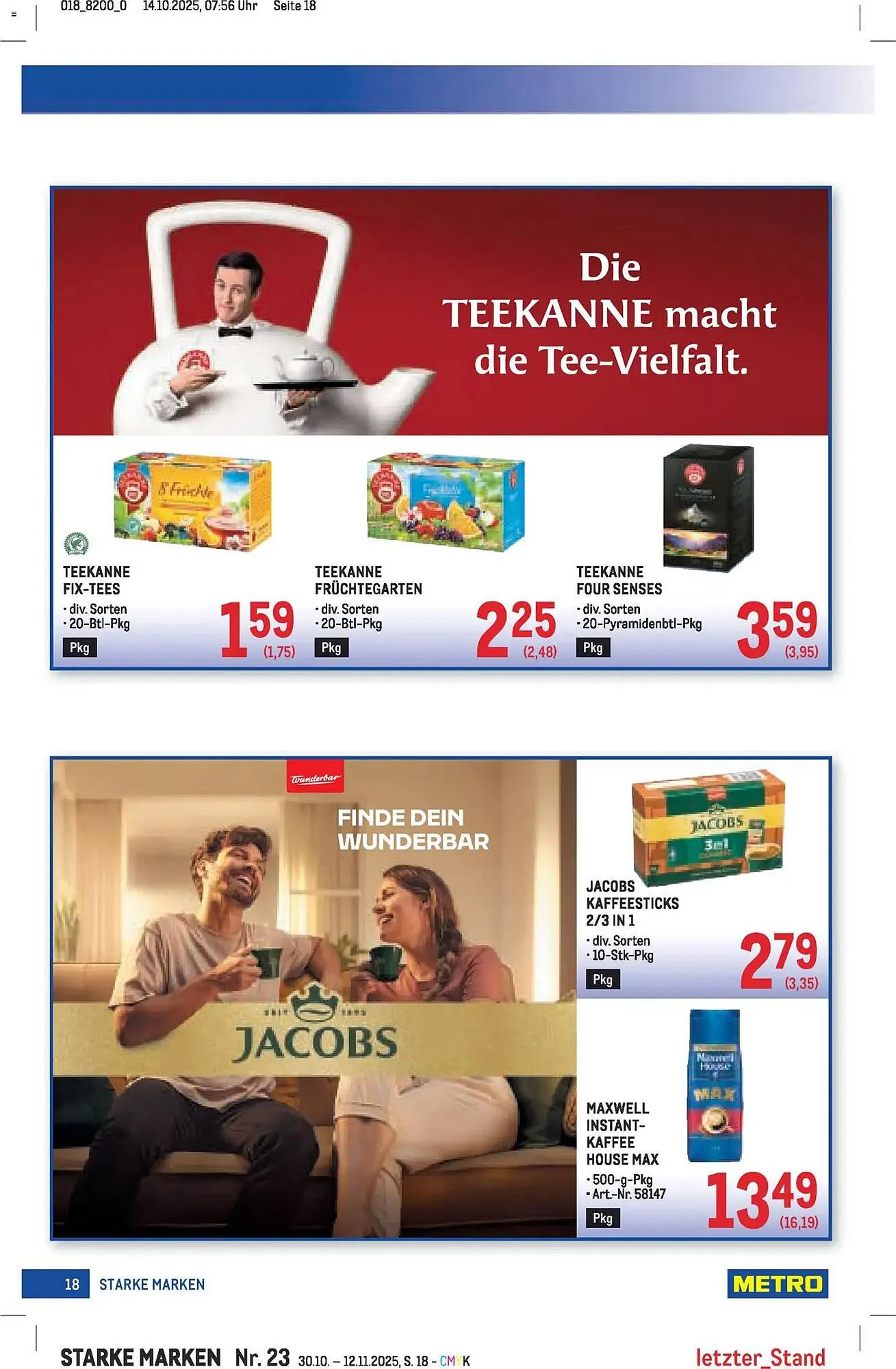 Metro Flugblatt von 30. Oktober bis 12. November 2025 - Flugblätt seite  18