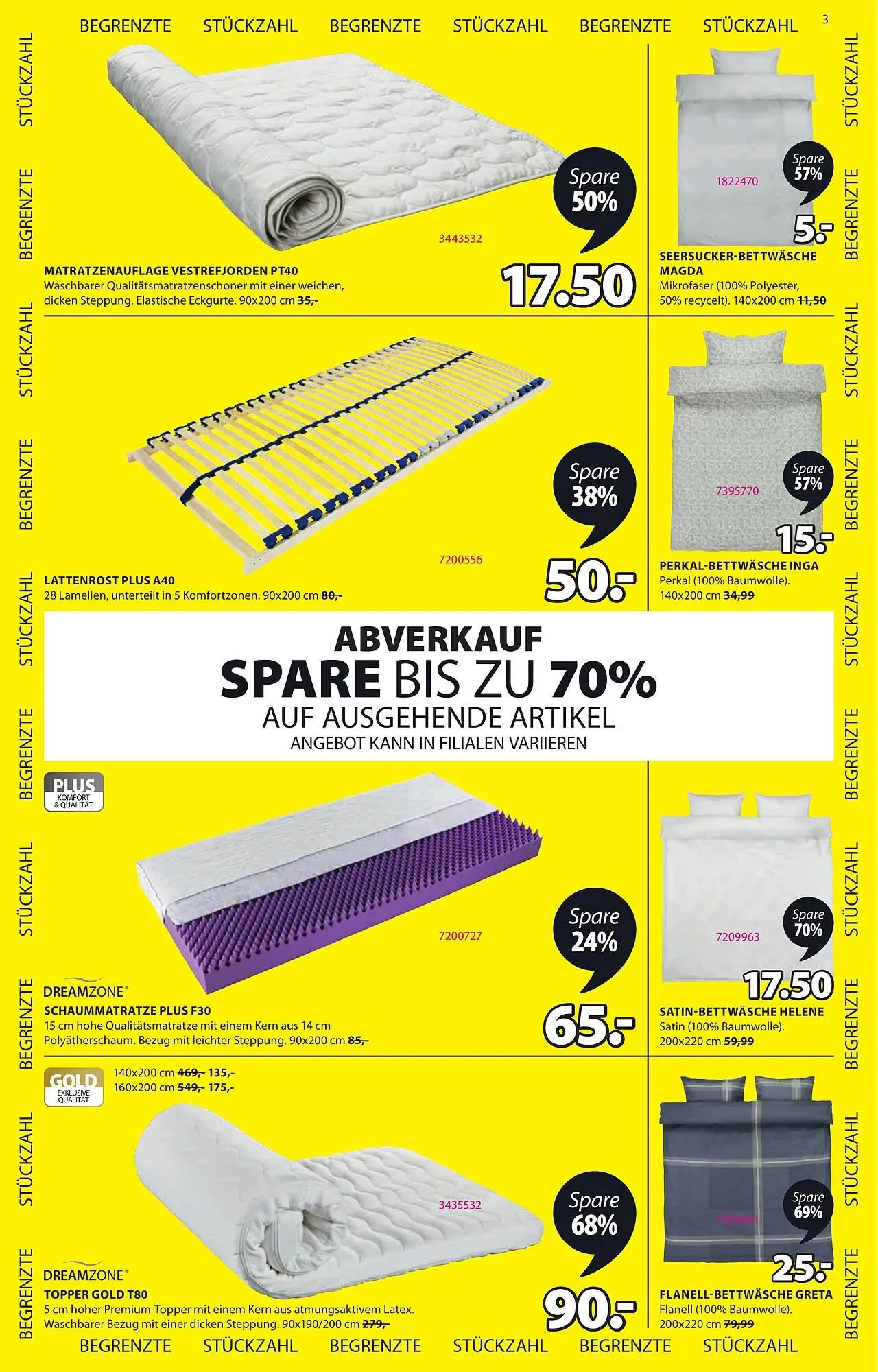 JYSK Flugblatt von 3. Jänner bis 11. Februar 2025 - Flugblätt seite 3