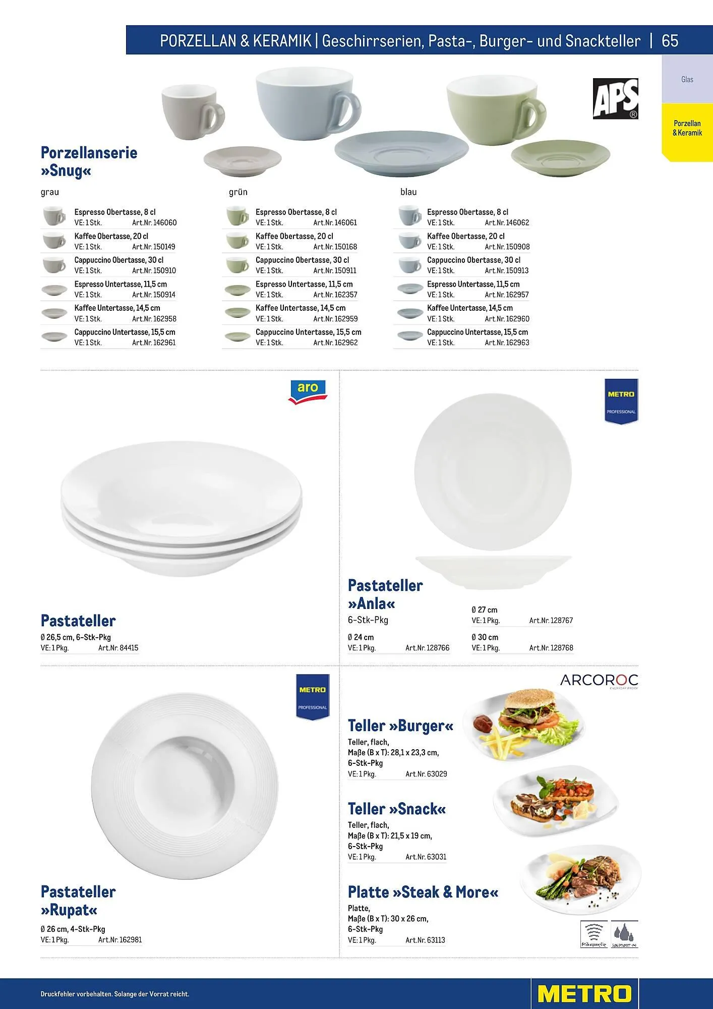 Metro Flugblatt von 25. März bis 31. Dezember 2026 - Flugblätt seite 65