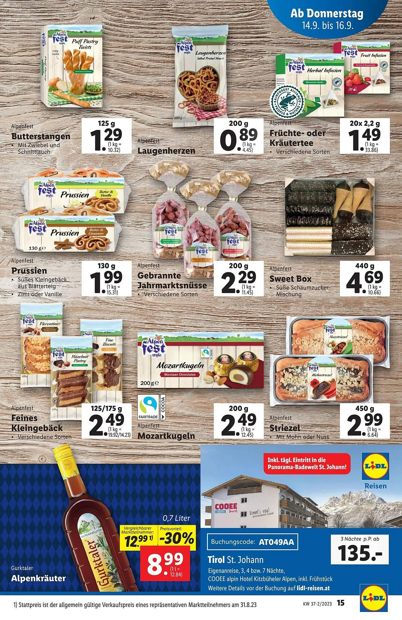 Lidl Flugblatt von 13. September bis 20. September 2023 - Flugblätt seite  15