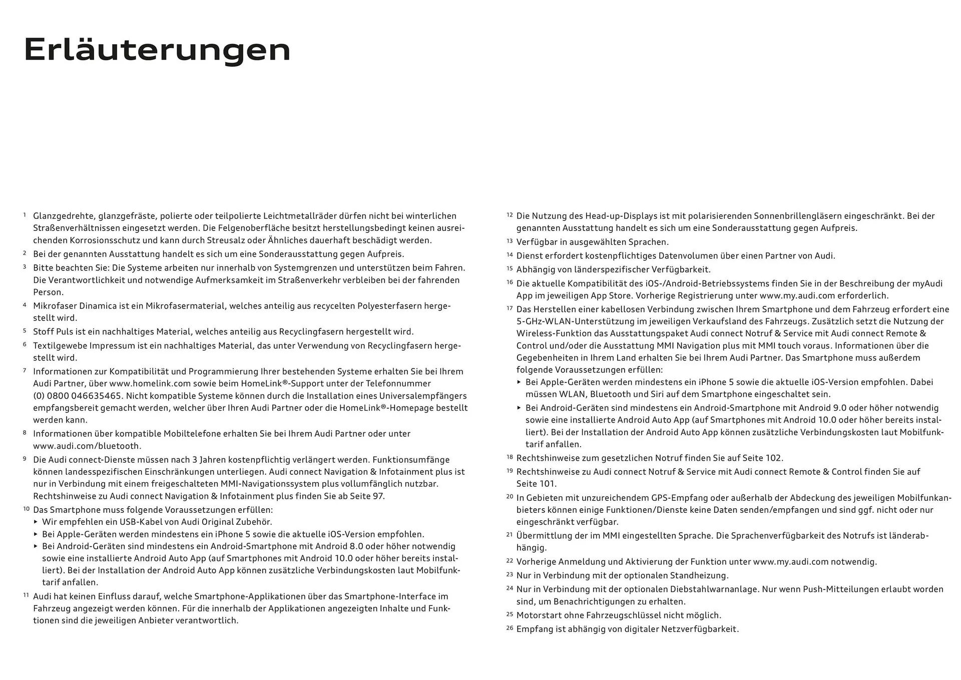 Audi Flugblatt von 20. November bis 22. Juli 2026 - Flugblätt seite  113