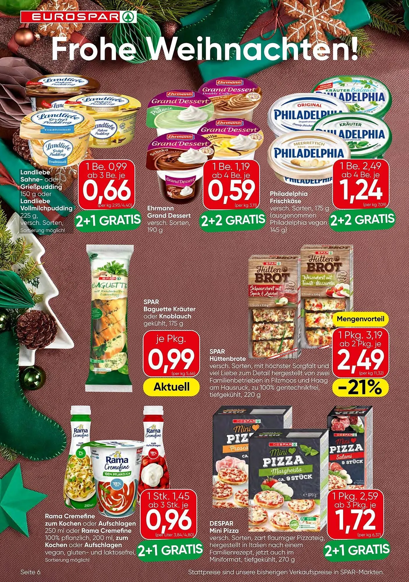 Eurospar Flugblatt von 18. Dezember bis 31. Dezember 2025 - Flugblätt seite  6
