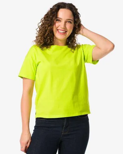 dames t-shirt Daisy groen