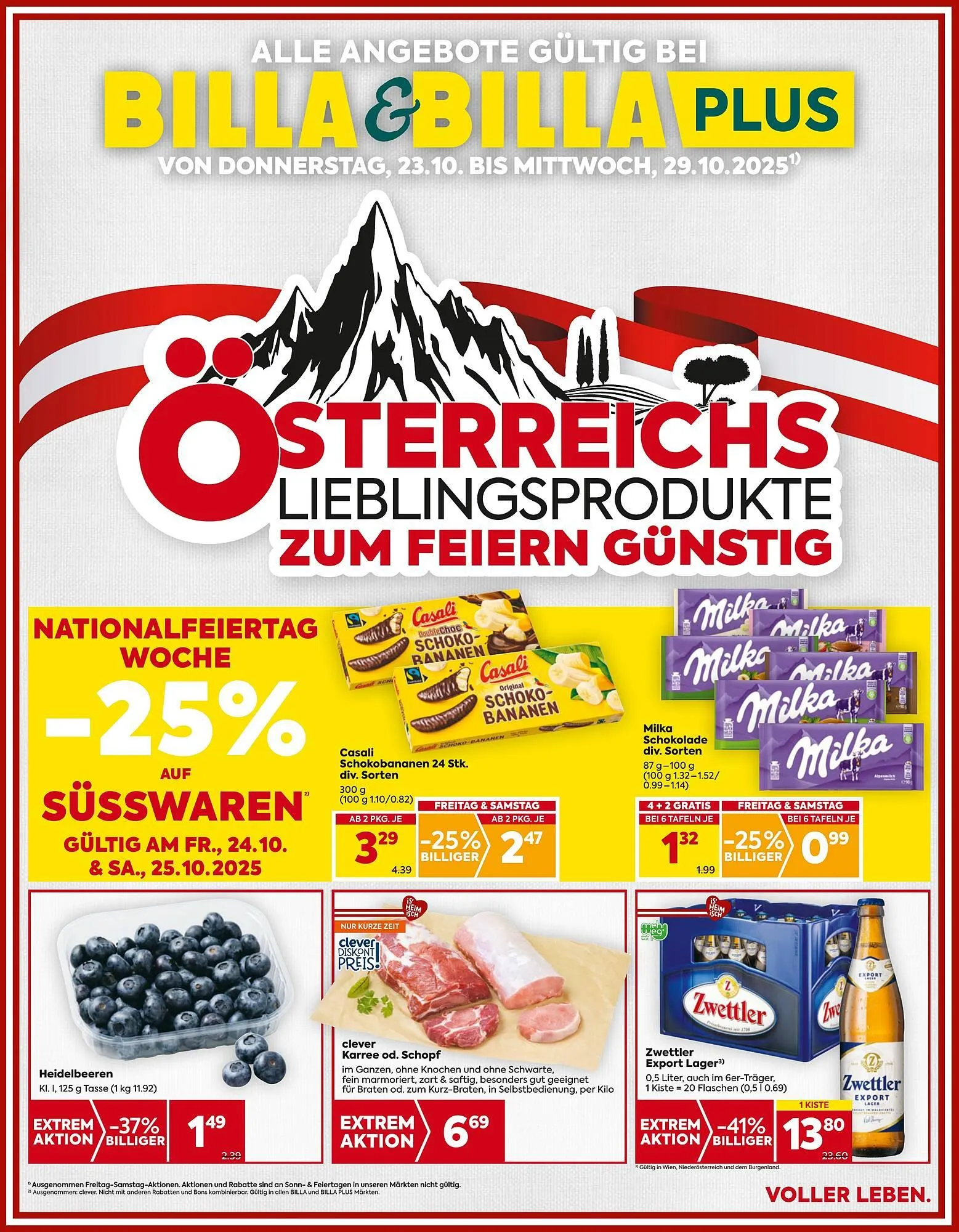 Billa Corso Flugblatt - 1