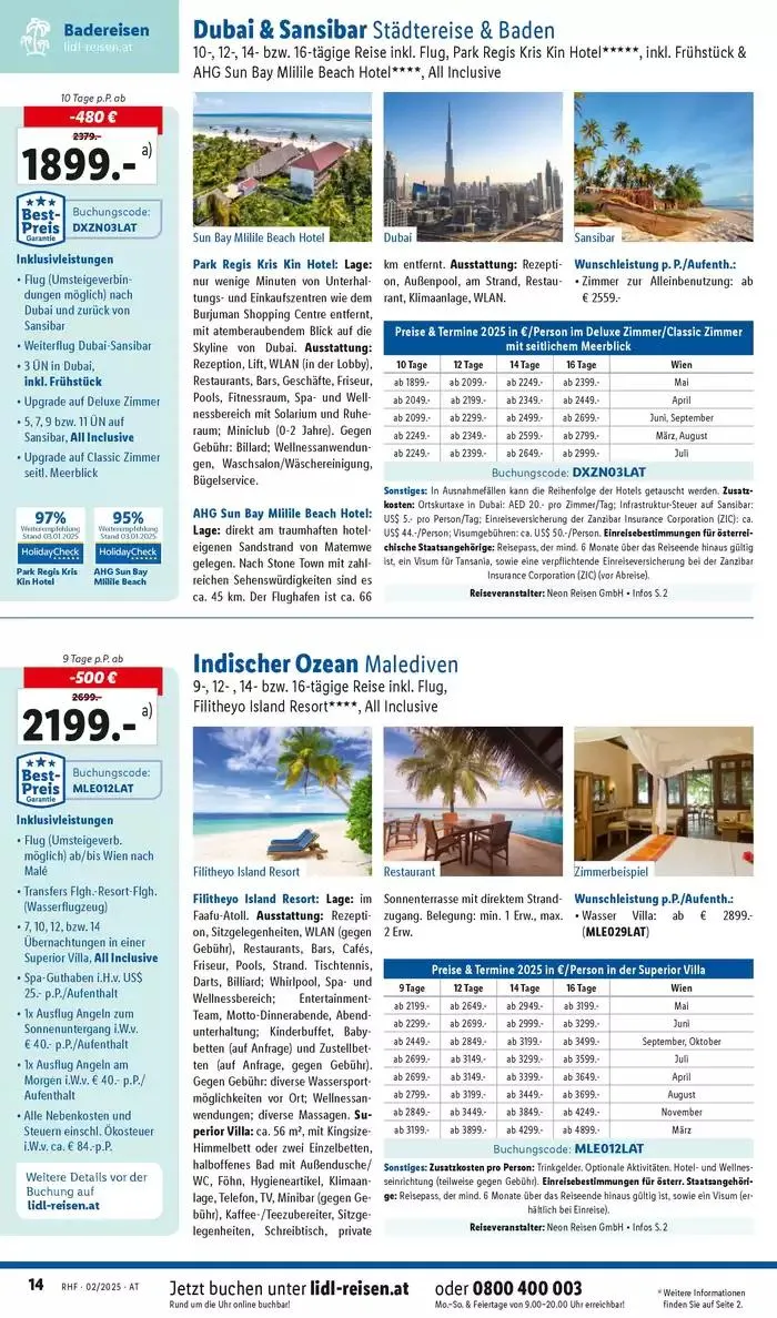 Aktuelle Reiseprospekte Hauptprospekt Februar von 29. Jänner bis 28. Februar 2025 - Flugblätt seite 14
