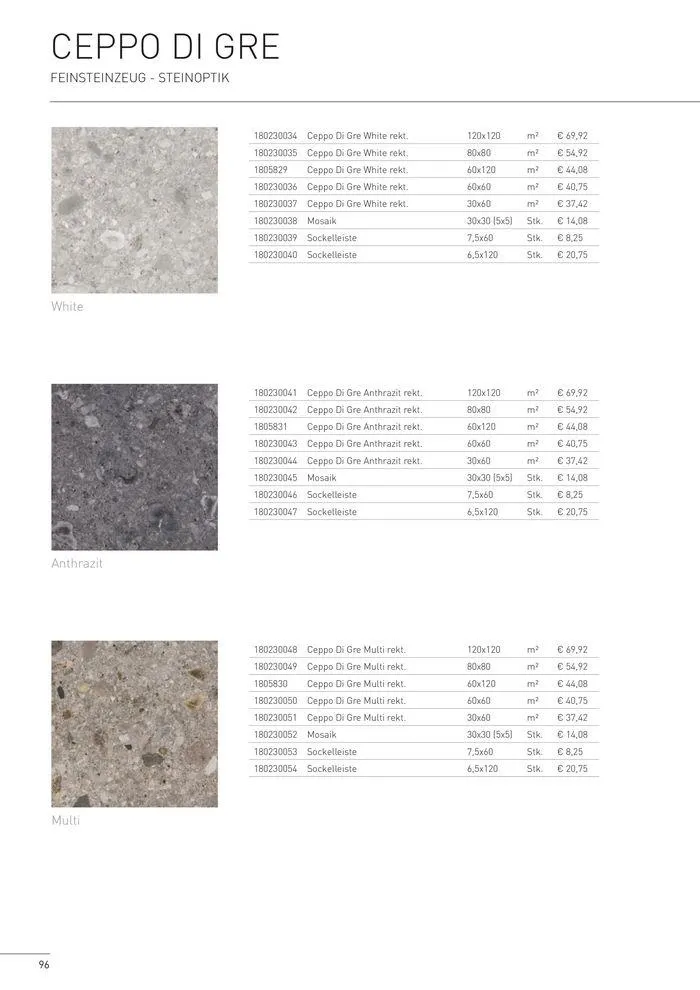Fliesen 2024 von 5. Juni bis 31. Dezember 2024 - Flugblätt seite 94
