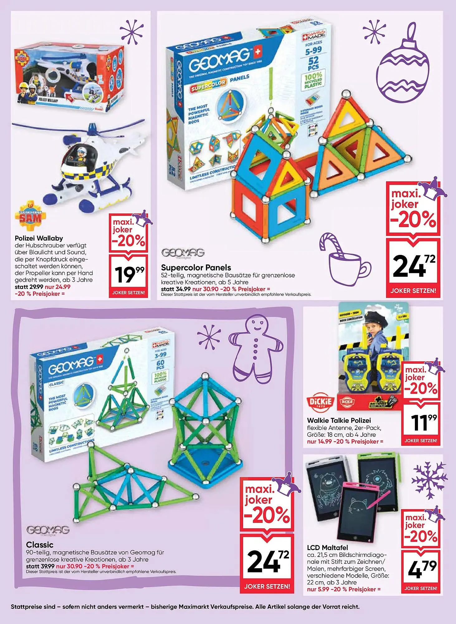 Maximarkt Flugblatt von 30. Oktober bis 24. Dezember 2025 - Flugblätt seite 38