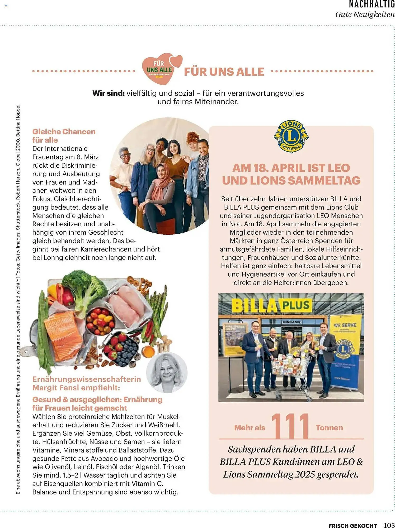 Billa Flugblatt von 1. März bis 30. April 2026 - Flugblätt seite 101