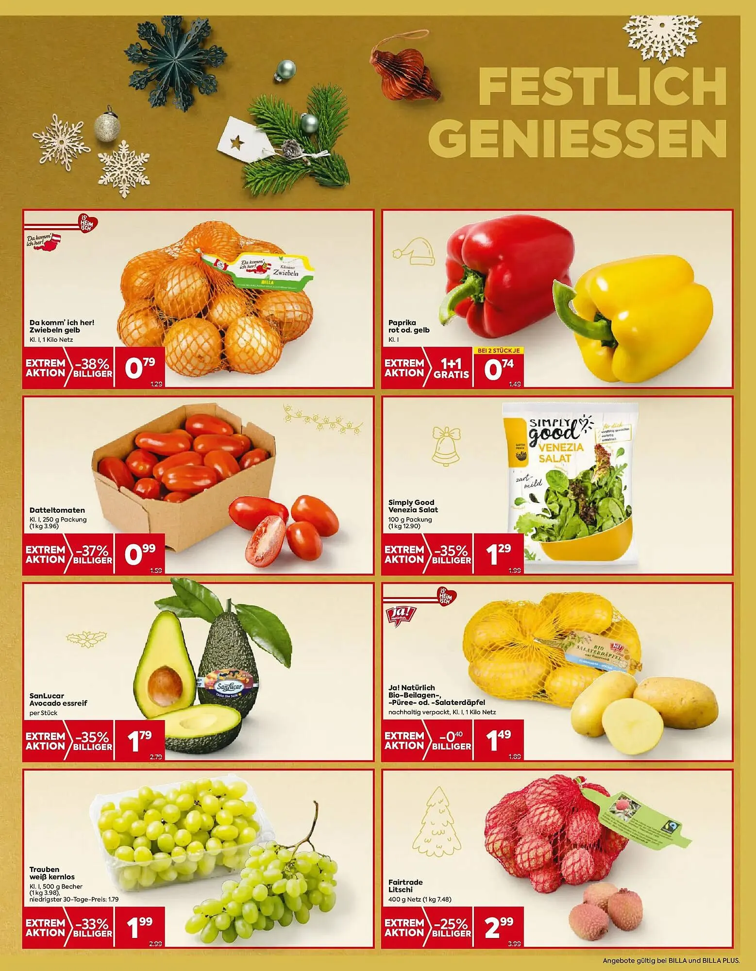 Billa Flugblatt von 18. Dezember bis 24. Dezember 2025 - Flugblätt seite  7