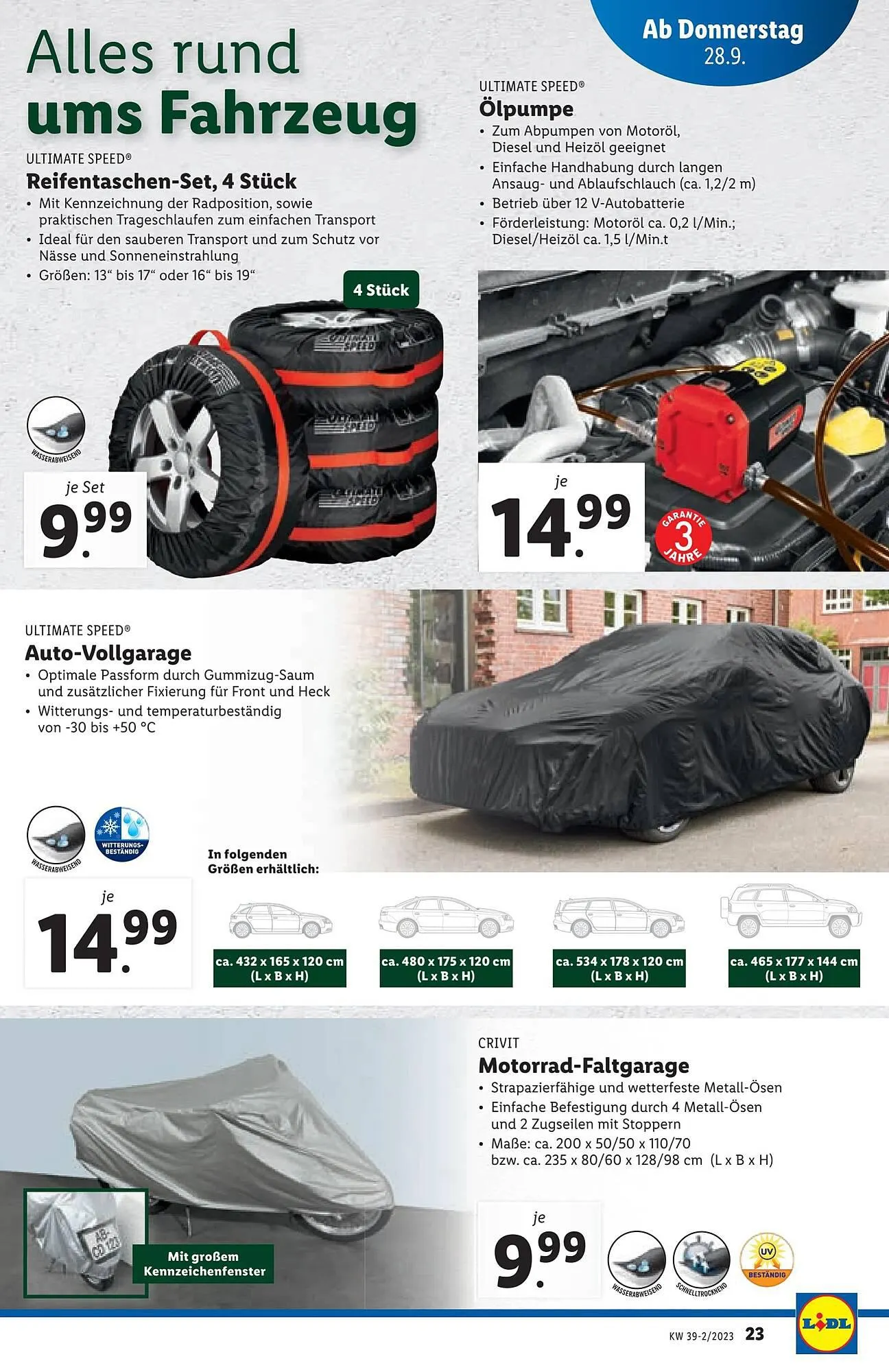 Lidl Flugblatt von 27. September bis 4. Oktober 2023 - Flugblätt seite  23