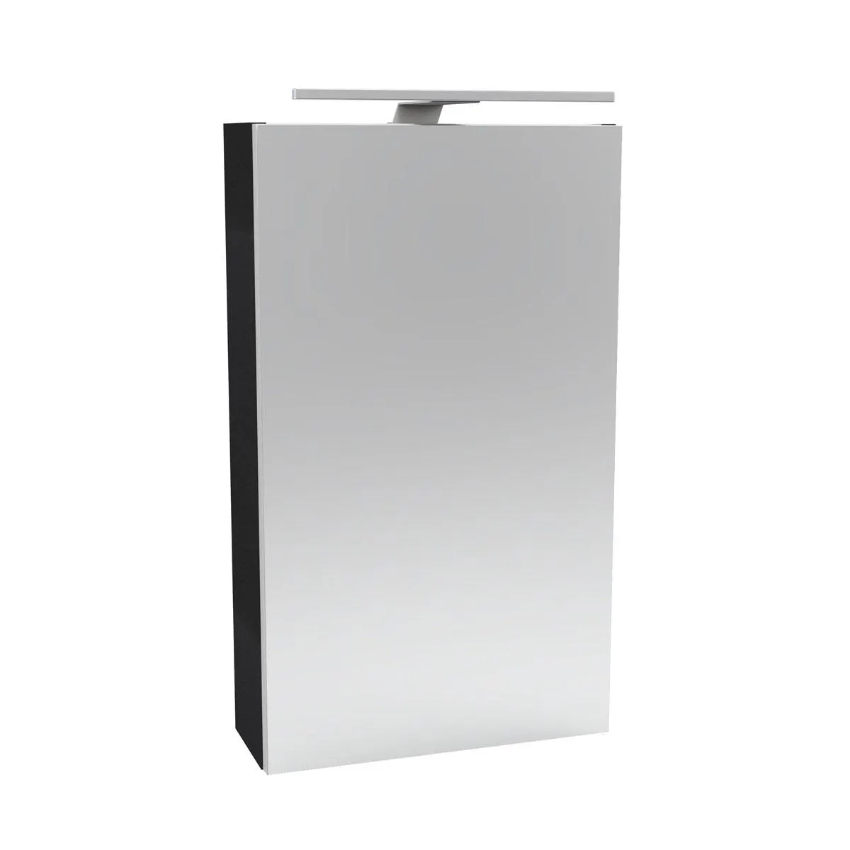 Fackelmann Gäste-WC Spiegelschrank links SBC 400 x 680 x 153 mm anthrazit