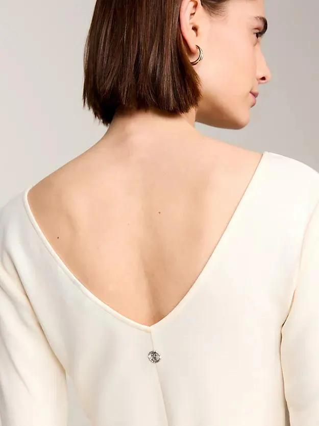 Midi-Wickelkleid mit V-Ausschnitt