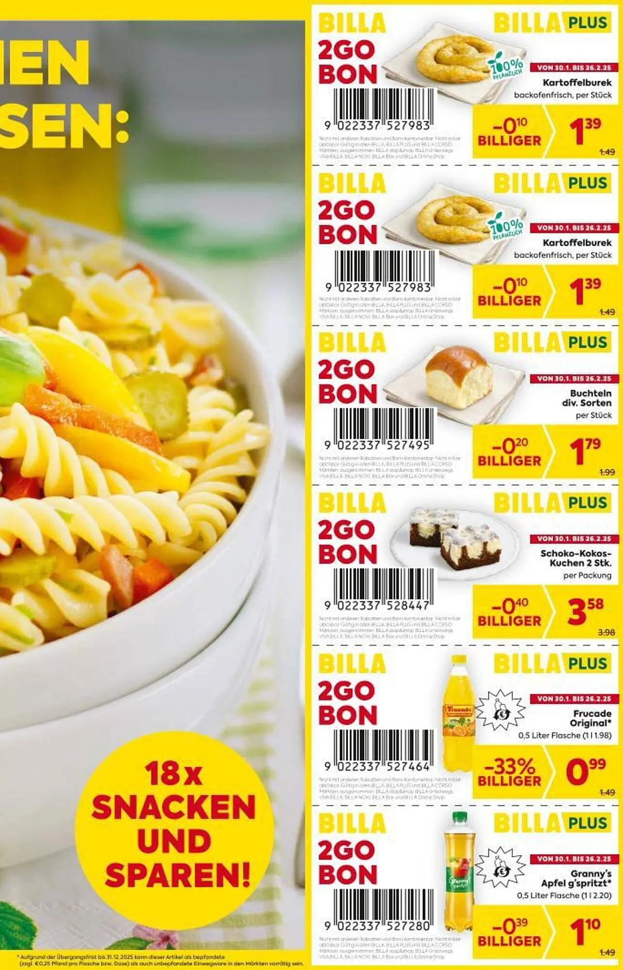 Billa Flugblatt von 30. Jänner bis 26. Februar 2025 - Flugblätt seite 3