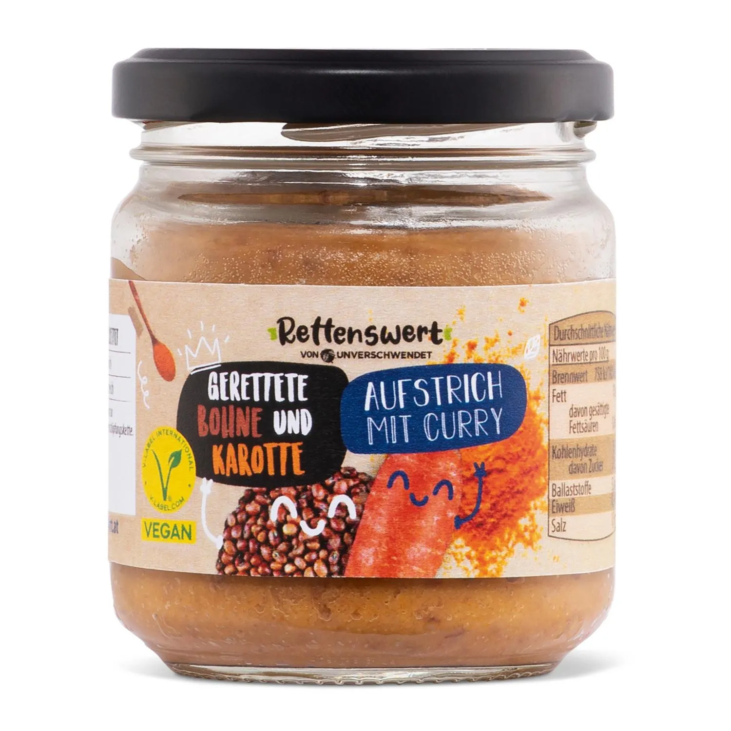 RETTENSWERT Aufstriche, Linsen-Karotte
