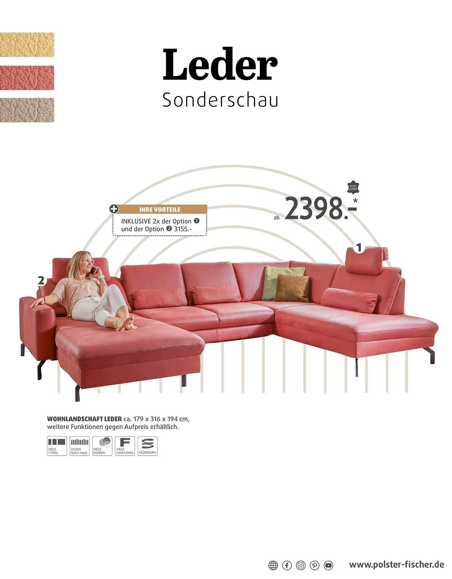 Polstermöbel Fischer Flugblatt von 15. Februar bis 17. März 2024 - Flugblätt seite  31