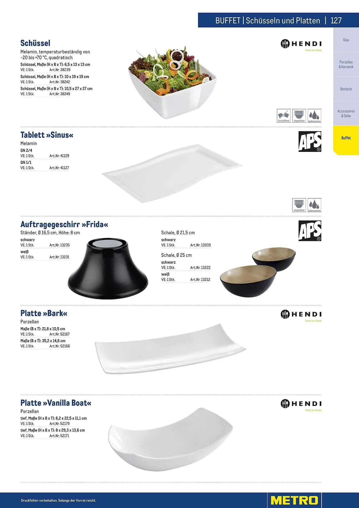 Metro Flugblatt von 25. März bis 31. Dezember 2026 - Flugblätt seite  127