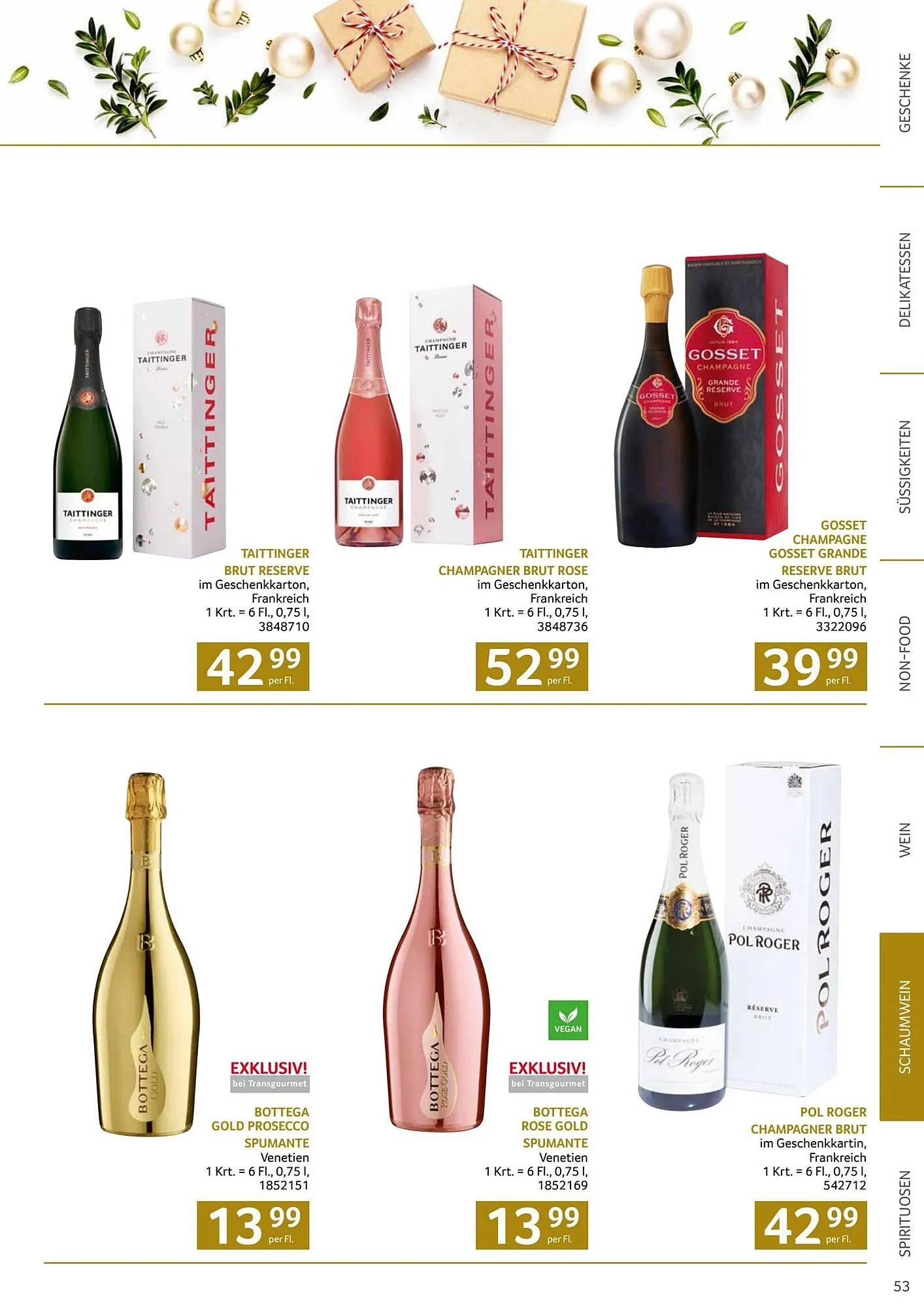 Transgourmet Flugblatt von 13. Oktober bis 24. Dezember 2025 - Flugblätt seite  53