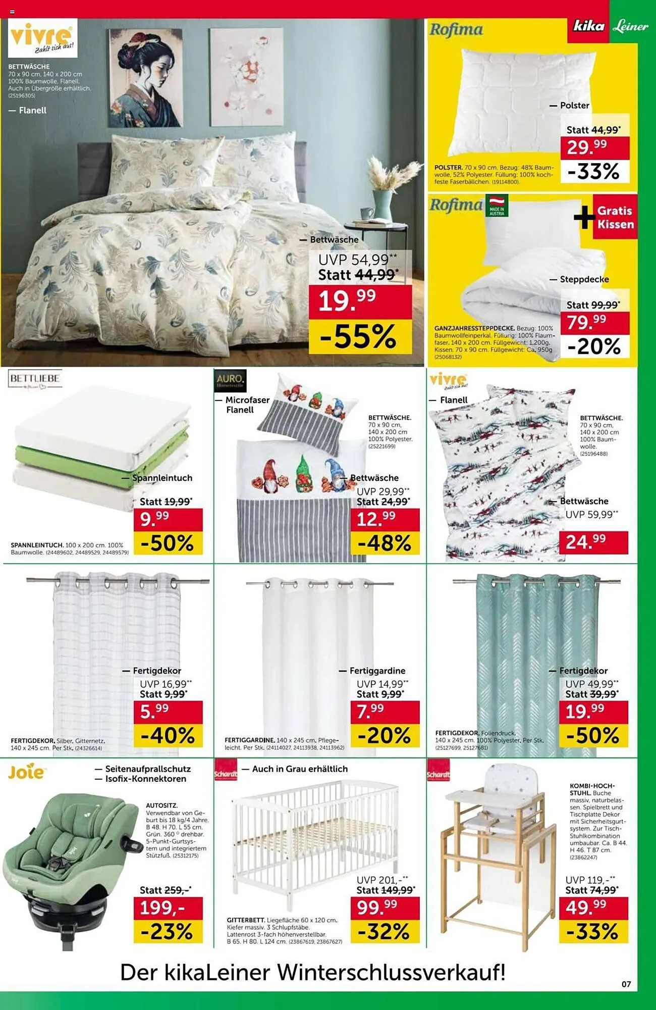 kika Flugblatt von 3. Jänner bis 16. Jänner 2024 - Flugblätt seite 7