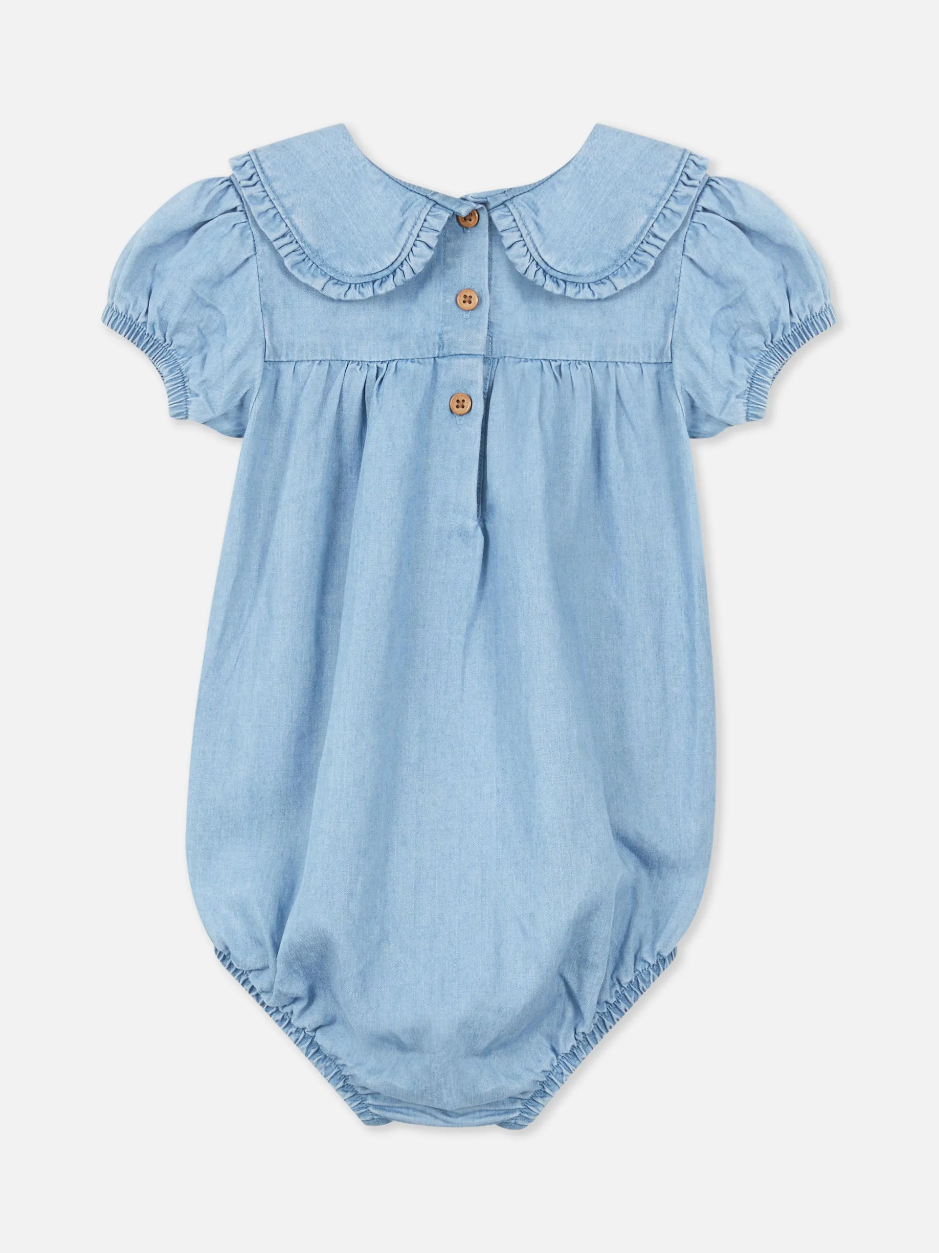 Denim-Jumpsuit mit Kragen