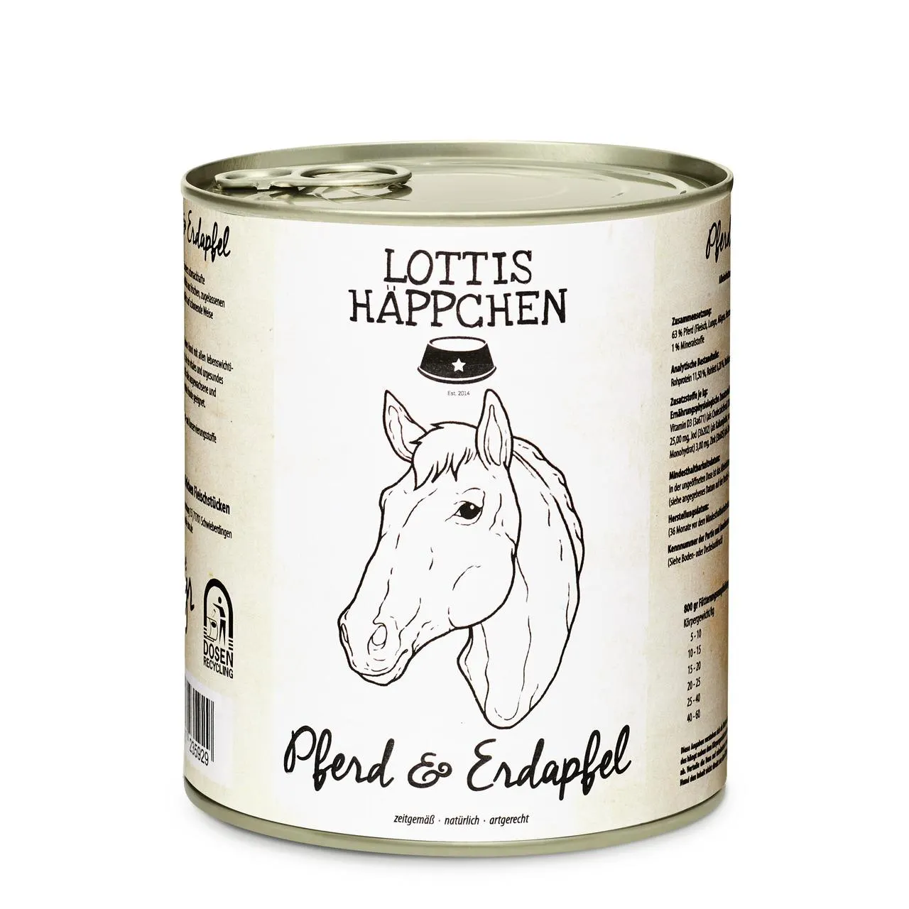 LOTTIS HÄPPCHEN Pferd mit Kartoffel 800 g