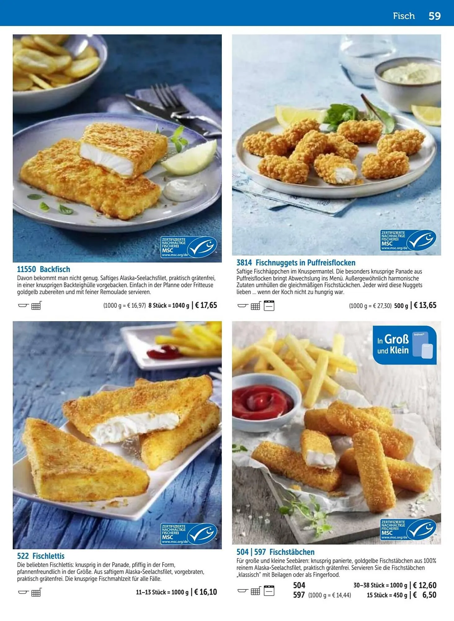 Bofrost Flugblatt von 1. März bis 31. August 2023 - Flugblätt seite  59