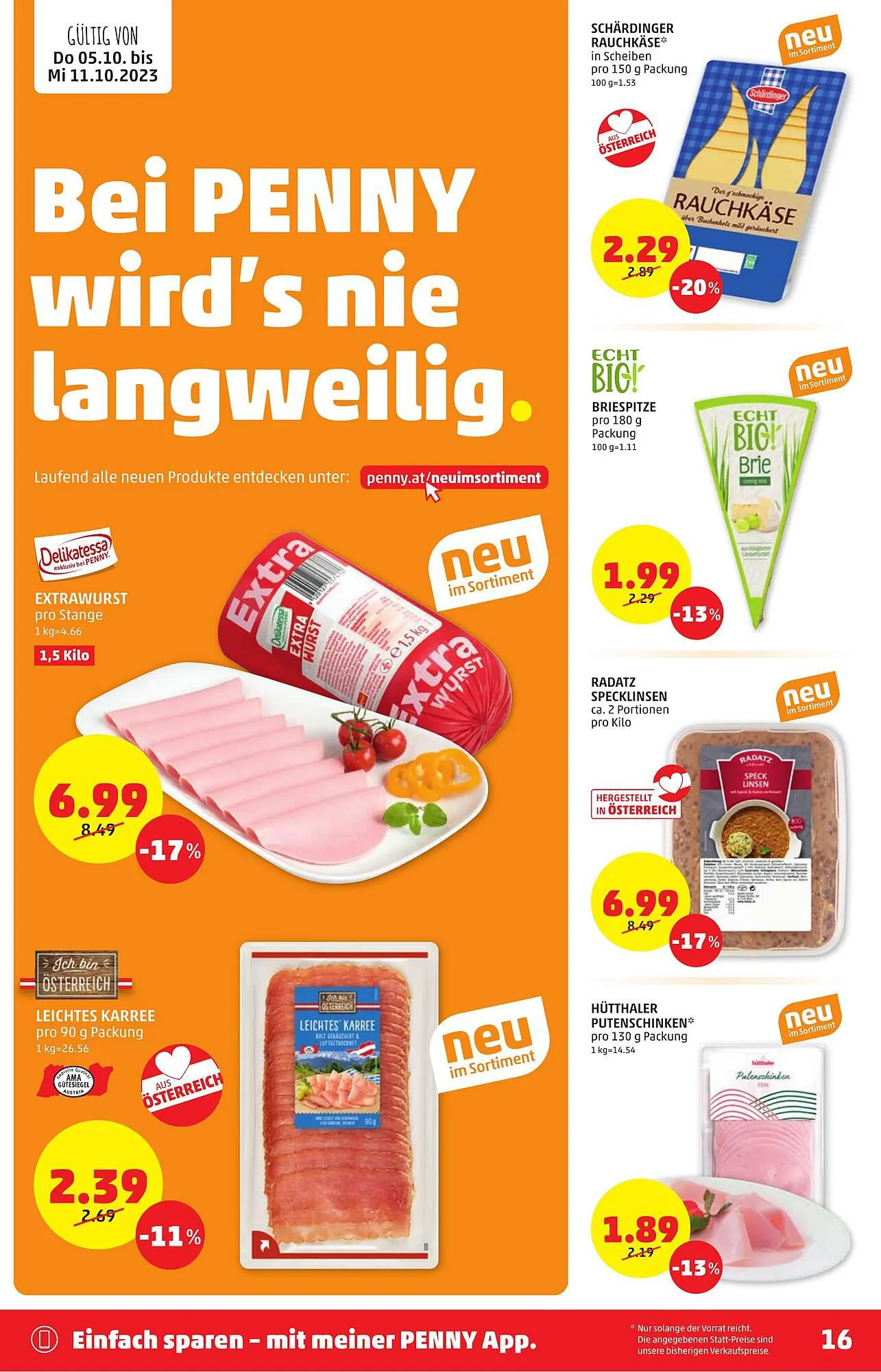 PENNY Flugblatt von 5. Oktober bis 11. Oktober 2023 - Flugblätt seite  16