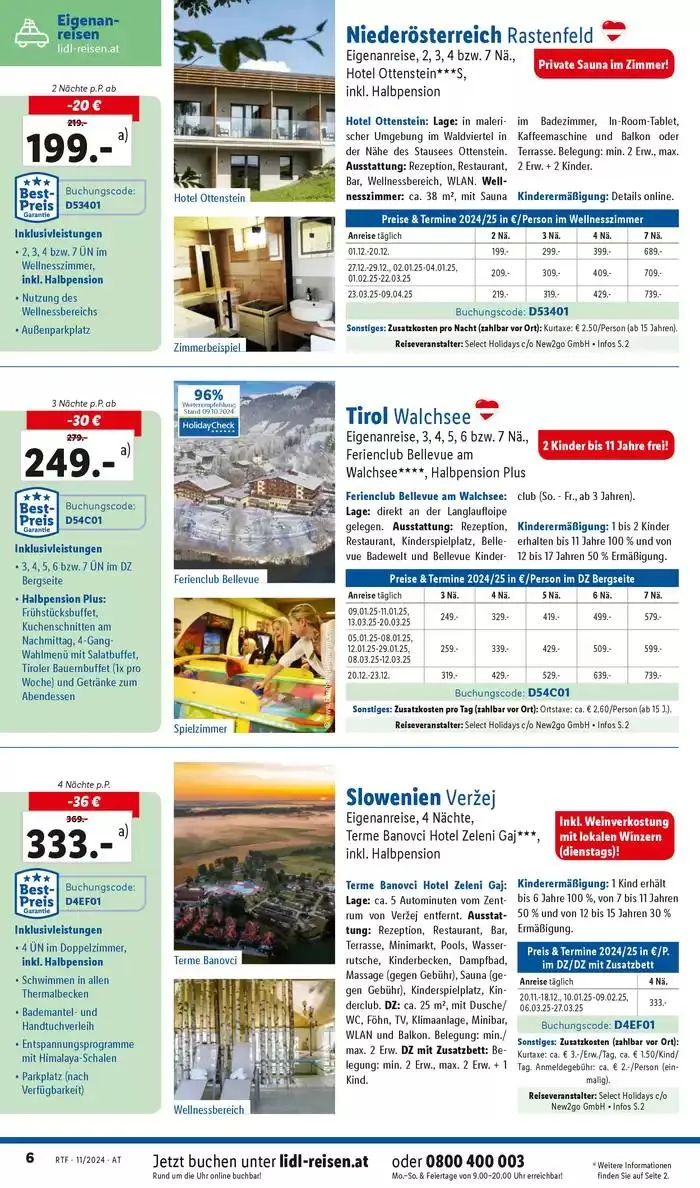 Aktuelle Reiseprospekte Themenprospekt November von 13. November bis 15. Dezember 2024 - Flugblätt seite  6
