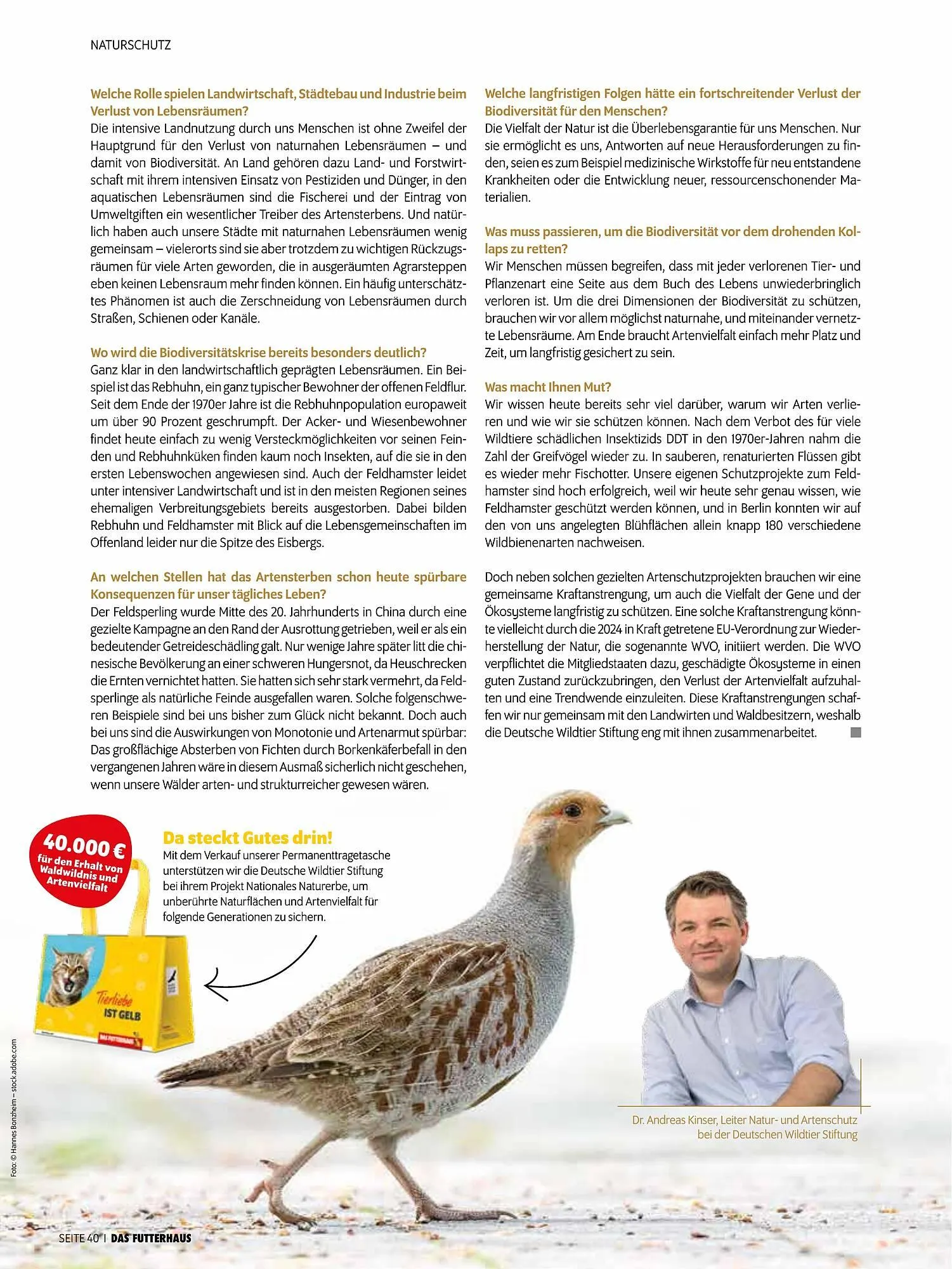 Das Futterhaus Prospekt von 17. Dezember bis 6. Jänner 2026 - Flugblätt seite  40