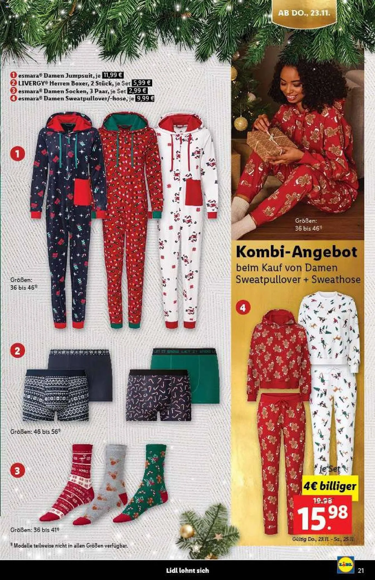 Lidl Flugblatt von 30. Oktober bis 14. Dezember 2023 - Flugblätt seite 21
