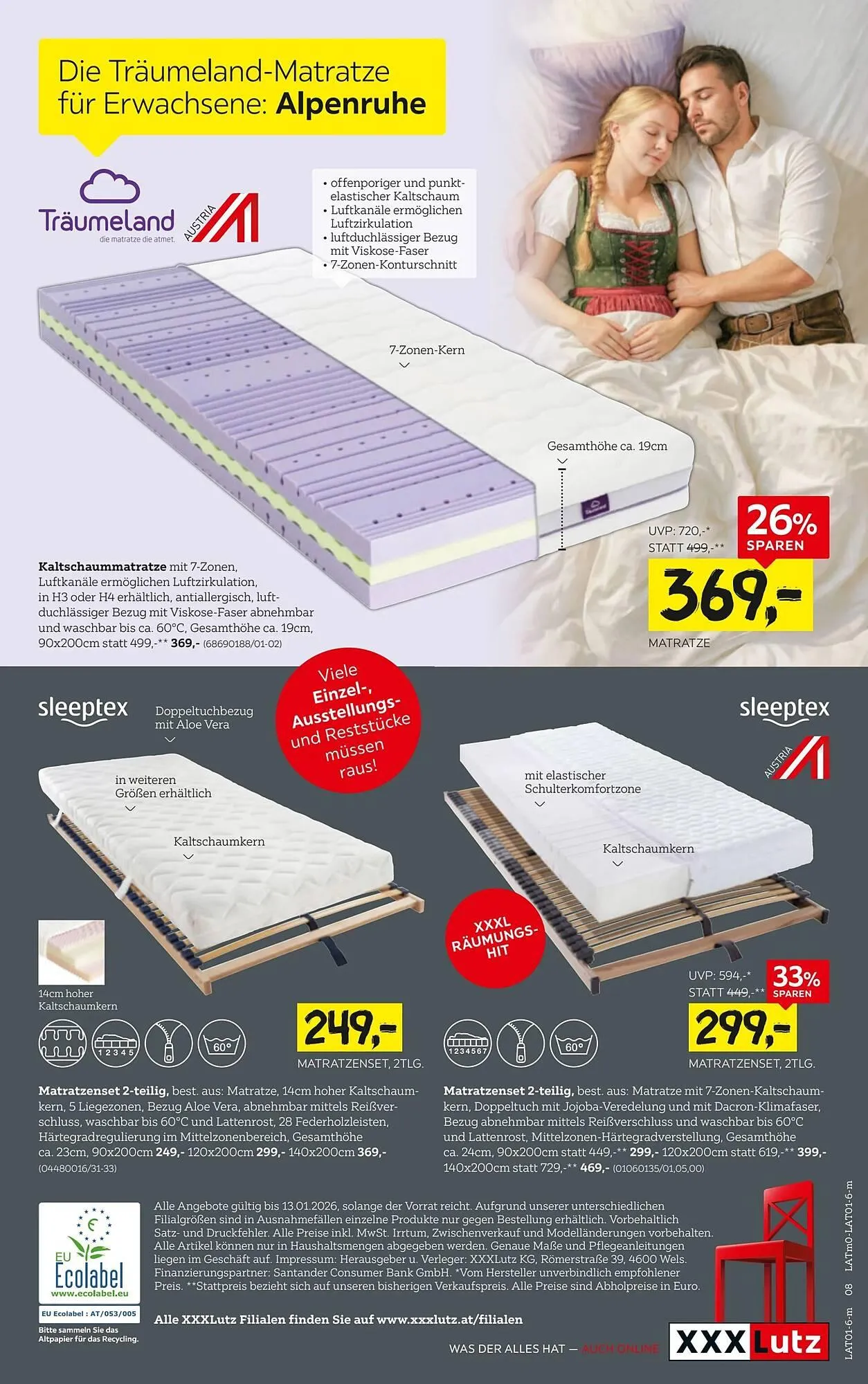 XXXLutz Prospekt von 22. Dezember bis 14. Jänner 2026 - Flugblätt seite  8