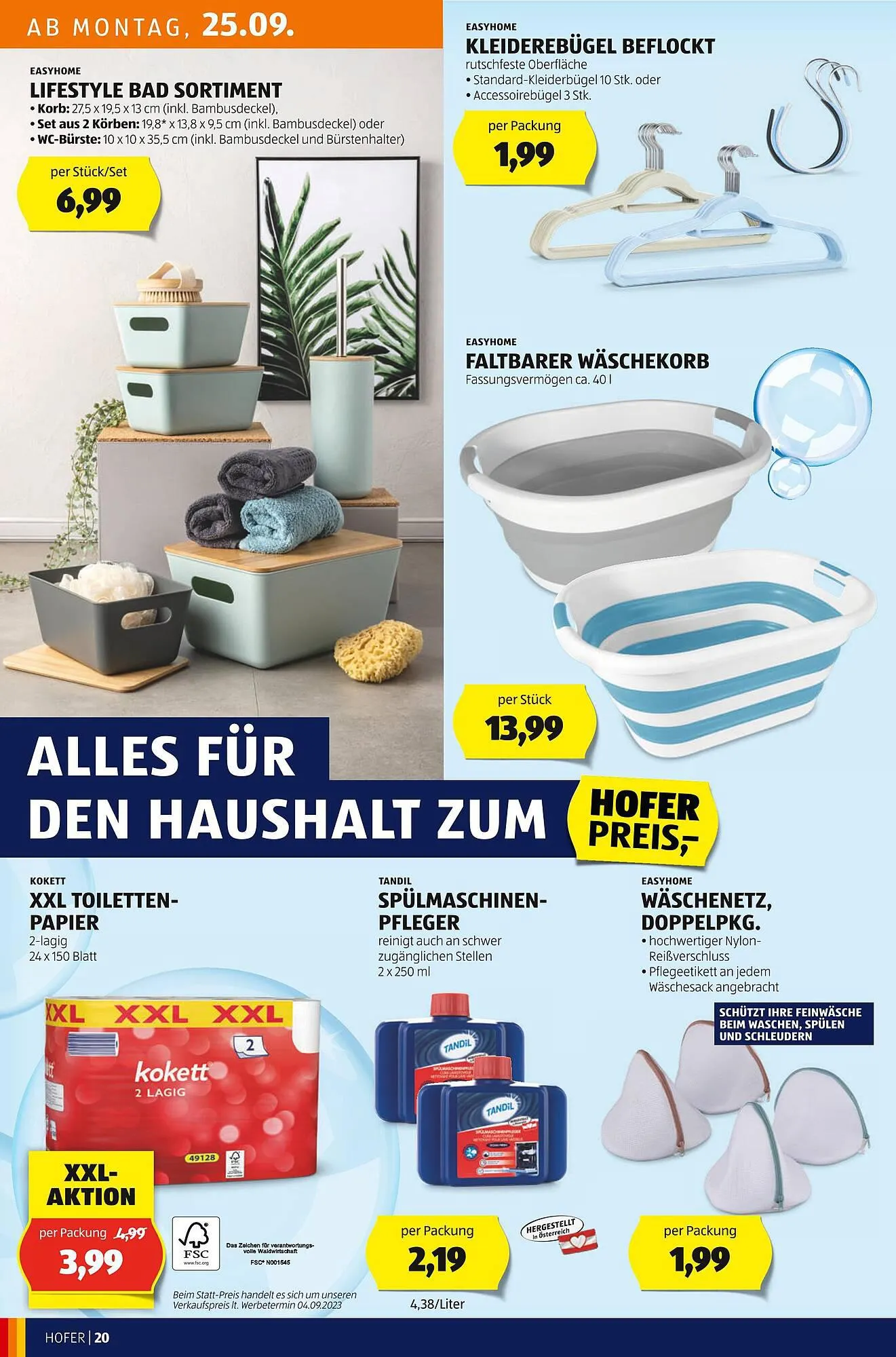 Hofer Flugblatt von 22. September bis 28. September 2023 - Flugblätt seite 22