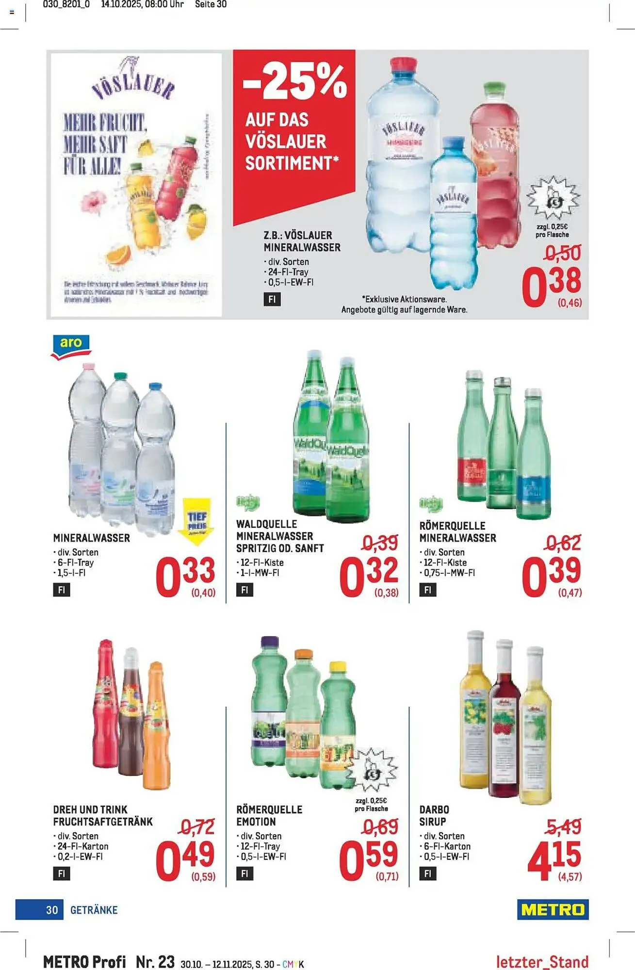 Metro Flugblatt von 30. Oktober bis 12. November 2025 - Flugblätt seite  30
