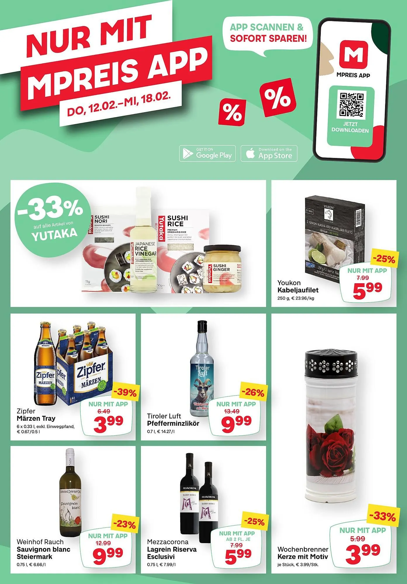 MPreis Flugblatt von 12. Februar bis 18. Februar 2026 - Flugblätt seite  14