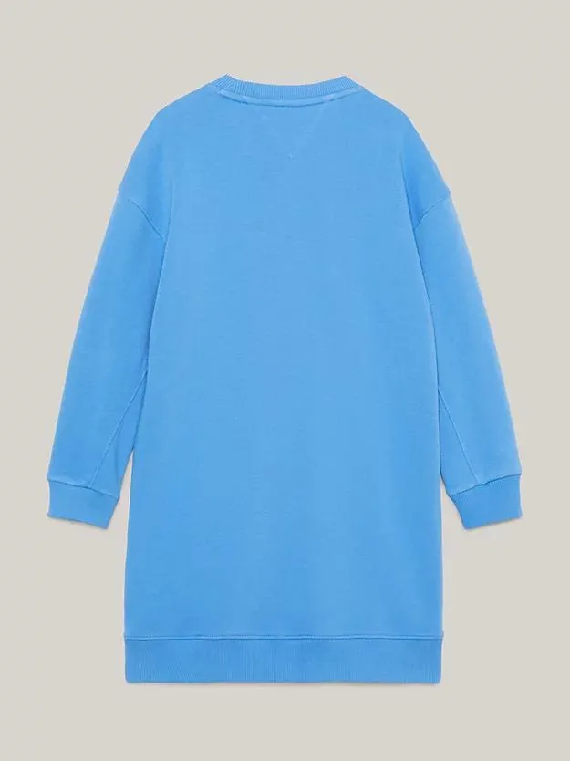 Sweatshirt-Kleid mit Hilfiger-Monotype-Logo
