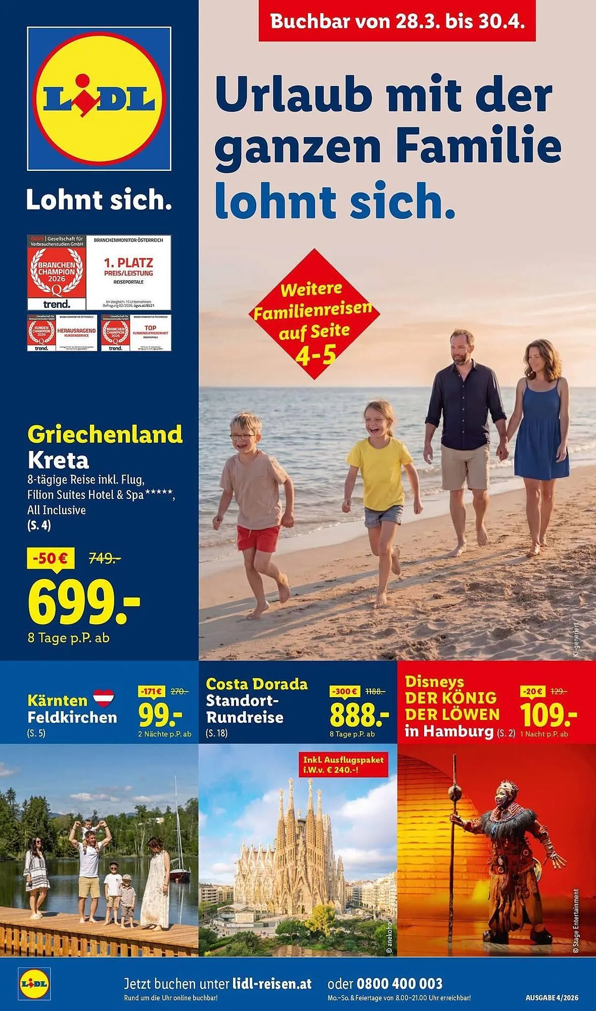 Lidl Flugblatt von 28. März bis 30. April 2026 - Flugblätt seite  1