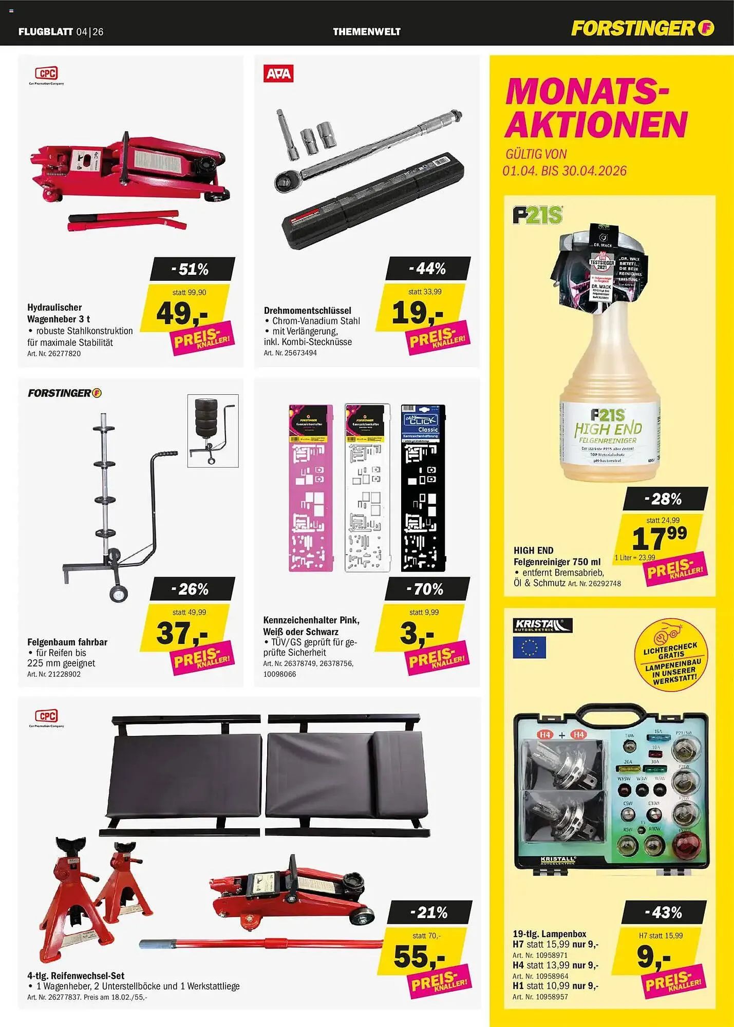 Forstinger Flugblatt von 25. März bis 15. April 2026 - Flugblätt seite  3