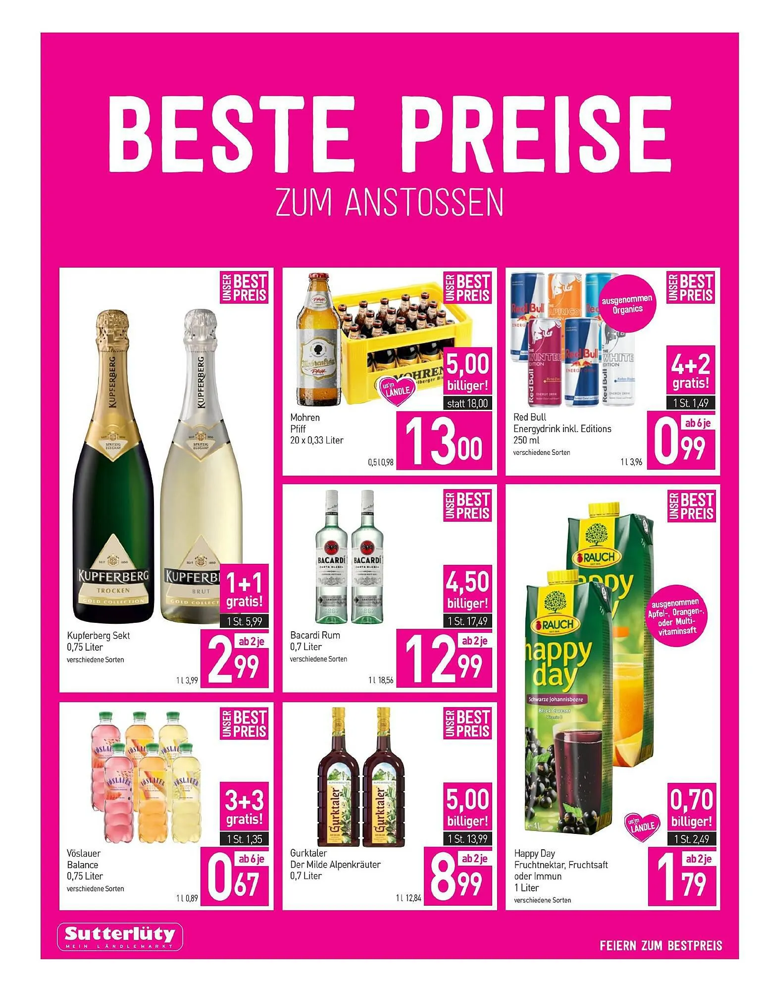 Sutterlüty Flugblatt von 30. November bis 5. Dezember 2023 - Flugblätt seite 12