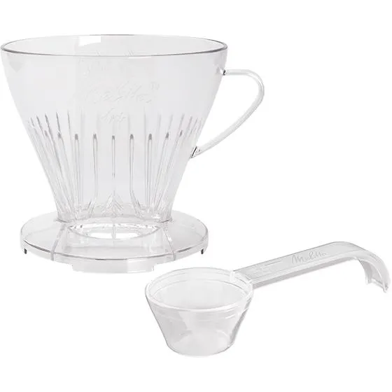 Kaffeefilter 1x4® transparent mit Kaffeedosierlöffel